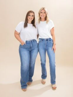 Risen Tummy Control High Rise Straight Jeans | 0-3XL -Women Clothing Shop 8ccd9b204ec251e8a34f5c334f32eadb