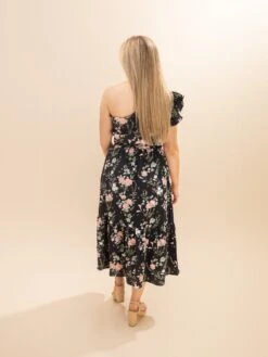 One Shoulder Floral Midi Dress | S-L -Women Clothing Shop 8d1a7d2345b1d1dd90818e240cfc86a5