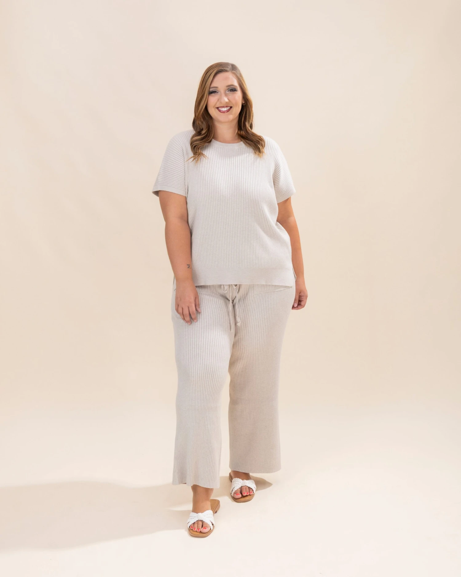 Ribbed Wide Leg Knit Sweater Pants | S-3XL Pair W/ Sku 6 Ribbed Wide Leg Knit Sweater Pants | S-3XL Pair W/ Sku - Image 6