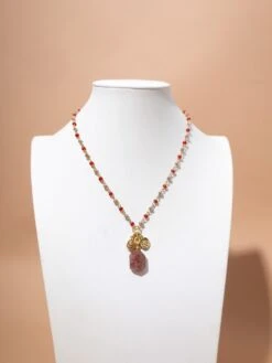 Stone Pendant Beaded Necklace -Women Clothing Shop 8d69c81ffc3e6fa6d898403995412f04