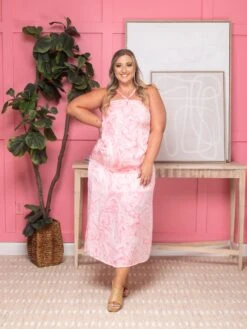 Printed Halter Maxi Dress | S-L