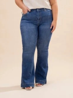 Mica Denim High Rise Flare Trouser Hem Jeans | 0-15