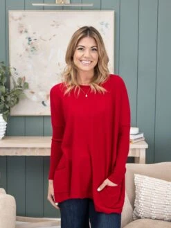 Two Pocket Viscose "Perfect Knit" Tunic Sweater By DD Design | S - 3XL -Women Clothing Shop 8f5cb043510ef3c69690c19676e25ec4