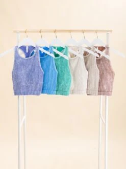 Zenana Stone Washed Ribbed Seamless Bra Padded Top | S/M-L/XL *Final Sale* -Women Clothing Shop 9231d34a9e7ec34a9b7e9a48901f4425