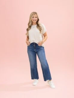 Diva Denim High Rise Wide Leg Crop Jeans | 0 - 20 -Women Clothing Shop 927178ce5dda79b411f02060ca1977df