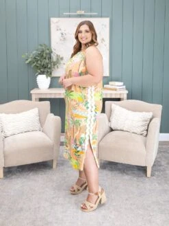 Resort Style Printed Shift Midi Dress | S - 3XL -Women Clothing Shop 9292e29c26e0ac48cf946ebb8195f490