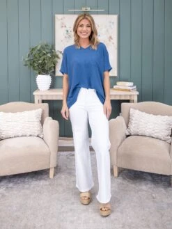 Risen Tummy Control High Rise Wide Leg Pant | 0-3X -Women Clothing Shop 92e0bbc7fb589050140eb2c8c7983fe4