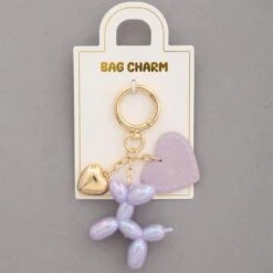 Balloon Dog Heart Bag Charm -Women Clothing Shop 92fa95a4de962f068e36bc3371a827a4