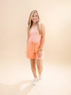 Zenana Acid Wash Fleece Drawstring Shorts W/ Pockets | S - L -Women Clothing Shop 93187aa568907c32556823e5d4fde4d1