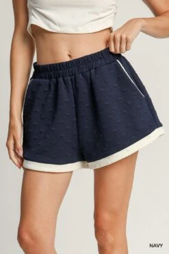 Heart Knit Jacquard Shorts | S - L Set W/ Sku53937 Umgee