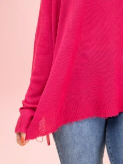 Oversized Lightweight Raw Hem Sweater By DD Design | S-3XL -Women Clothing Shop 93f9f782f274415dc6eb0bac7e59635b