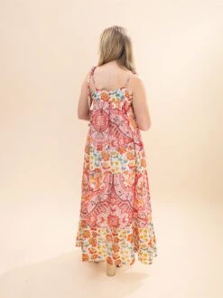Mixed Print Chiffon Midi Dress W/ Pockets | S-L -Women Clothing Shop 944a146ece1c8575fd6163aacc54247f