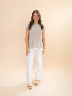 Wide Leg Palazzo Fit Jeans With Stretch | S - L