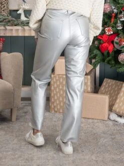 Judy Blue High Waist Tummy Control Metallic Faux Leather Straight Pants | 0 - 24 -Women Clothing Shop 96a2e2f0fe9d2dd924bfa480ac7cde18