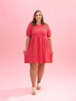 Raised Rib Dress By DD Design | S-3XL -Women Clothing Shop 96b4339b113ed7395afe7de99c930f6a