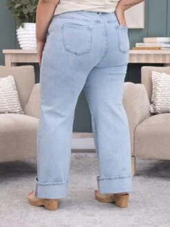 Risen Tummy Control High Rise Ankle Wide Cuffed Jeans | 0-3X 15 Risen Tummy Control High Rise Ankle Wide Cuffed Jeans | 0-3X -Women Clothing Shop 971dcd9e9115f4171a5b10e3060e90ae