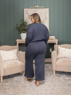 Cable Knit Elastic Waistband Wide Leg Pants | S - XL Set W/ Sku54522 -Women Clothing Shop 972ad8b02001ee8443e46f1cb1941086