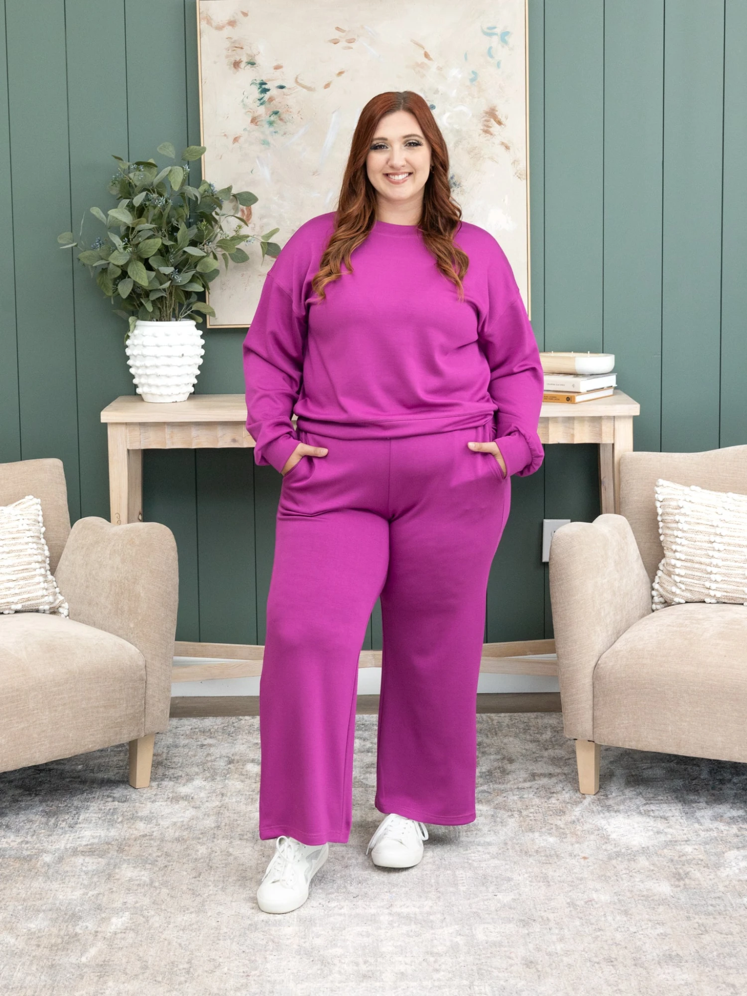 "Luxe Scuba" Wide Leg Pants (3 Inseams) By DD Design | S - 3XL Pair W/ Sku54949 5 "Luxe Scuba" Wide Leg Pants (3 Inseams) By DD Design | S - 3XL Pair W/ Sku54949 - Image 5