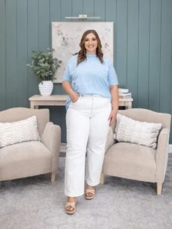 Risen Tummy Control Mid-Rise Ankle Straight Jeans | 0 - 3X -Women Clothing Shop 976d92ee651d6674f1ac0ab5a74a7b25