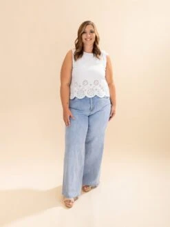 Mica Denim Super High Wide Leg Raw Hem Jean | 0-15 -Women Clothing Shop 97acb89d8dd0681ea12100c52cb4bf20