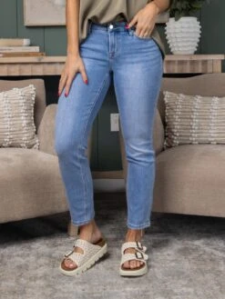 Mica Denim Mid Rise Straight Leg Jeans | 0-15 -Women Clothing Shop 98b16c6d8a811f5b6e0f1b4bb10a39dd