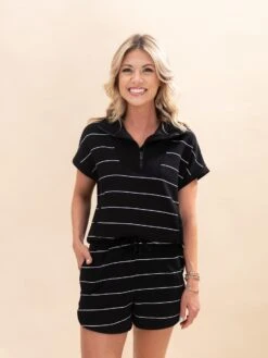 Scuba Stripe Tulip Hem Shorts | S-3XL Pair W/ Sku61502 -Women Clothing Shop 9984cff94638464d85e0f6a154277458