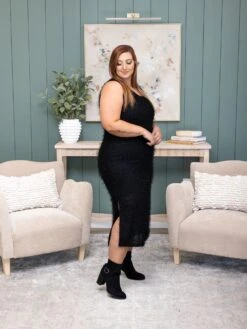 Sleeveless Mohair Maxi Dress | S - L Easel Christmas -Women Clothing Shop 9c5aaad8a36cbb2051f30af887f9b405