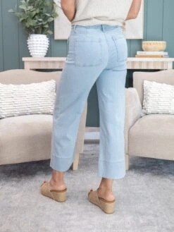 Mica Denim High Rise Cropped Wide Leg Jean W/ Patch Pocket | 0-22 -Women Clothing Shop 9c5c1741cd1aeca6c9f5d26771fa4495