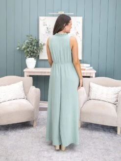 Airflow Sleeveless Ruffle Neck Maxi Dress By DD Design | S-3X -Women Clothing Shop 9d4cee92432b4334877c4815bd75ae67