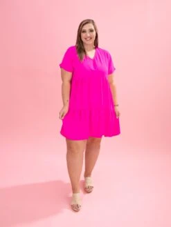 Airflow Tiered Knee Length Dress By DD Design | S-3XL -Women Clothing Shop 9e3bb734b8d49943fa7780cb72f0ac80