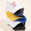 "Game Day" Football Embroidered Baseball Cap | Game Day