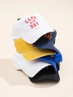 "Game Day" Football Embroidered Baseball Cap | Game Day