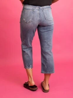 Judy Blue High Waist 5 Button Wide Leg Crop Jean W/ Distressing |0-24 -Women Clothing Shop 9e6d2c0b522da06ff936f79a7e22f544