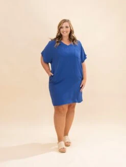 Zenana Airflow V-Neck Shirt Dress W/ Pockets | S-3XL -Women Clothing Shop 9edfd241ecea4c2af5ab6173e9281955