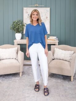 Risen Tummy Control High Rise Crop Wide Leg Pants | 0 - 3X -Women Clothing Shop 9fce9d8efed334264a06384aa9997acb