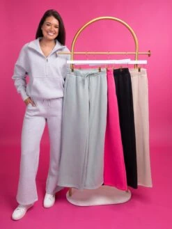 DD Design Luxe Fleece 30" (Regular) Wide Leg Pants | S-3X