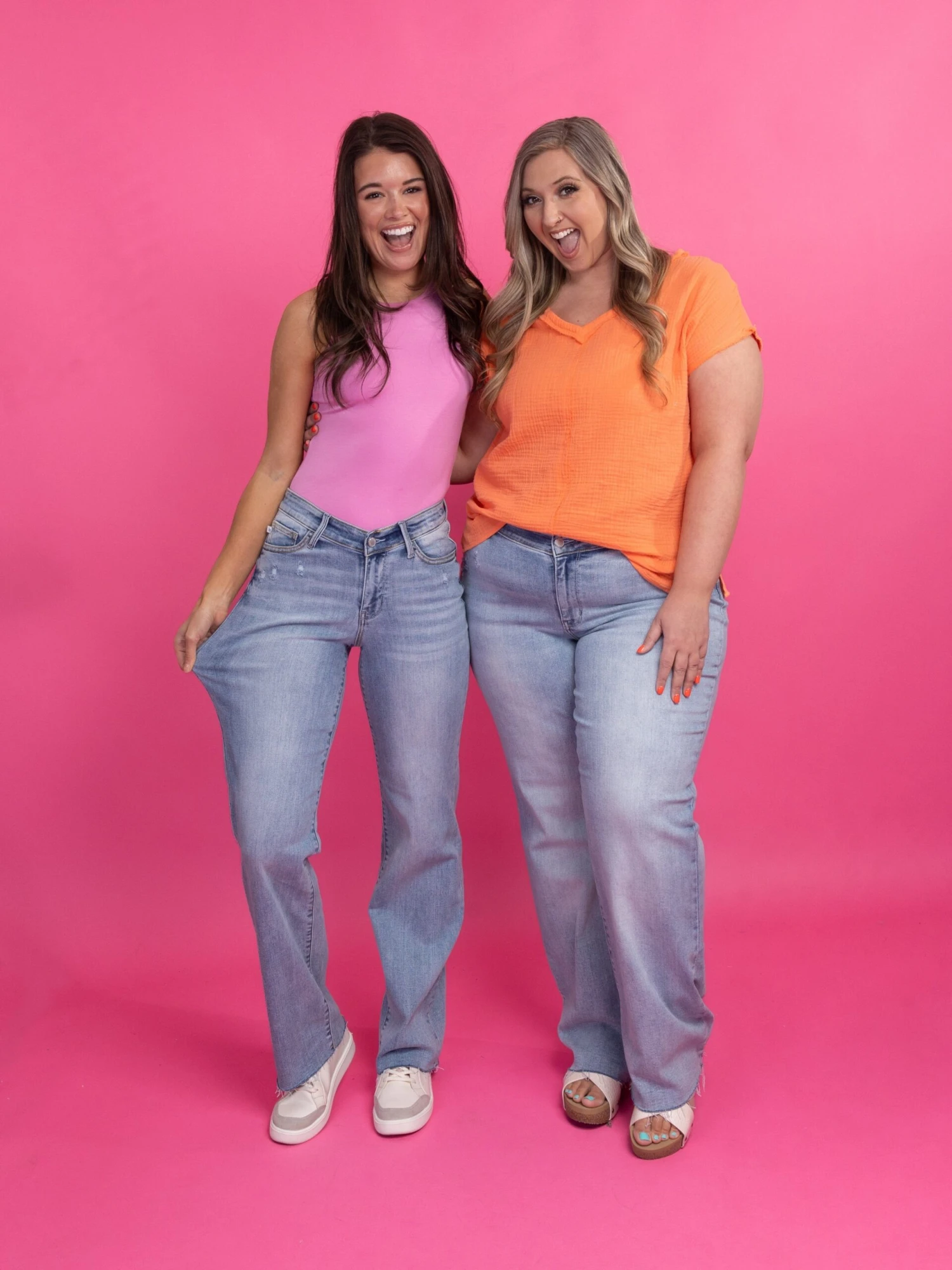 Judy Blue High Waist V Front Waistband Straight Leg Jeans | 0-24 2 Judy Blue High Waist V Front Waistband Straight Leg Jeans | 0-24 - Image 2