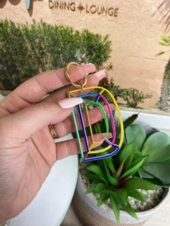 Bright Multi-Colored Resin Initial Bag Charm Key Ring *Final Sale* -Women Clothing Shop CP2i4XkdtiD2l31BBgz1mwzfG2JQVIdeJPCbqjd2