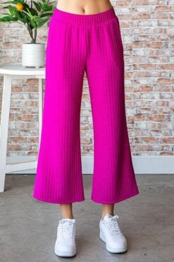 Textured Elastic Waist Pocket Palazzo Pants | S - 3X SET W/ Sku49288 -Women Clothing Shop CSIhCfQl63x6CY0A8ECVRhEBwDQI7rzn4N3b4aUx