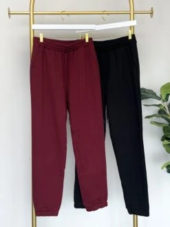 Basic Knit Drawstring Joggers | S - L Set W/ Sku46535