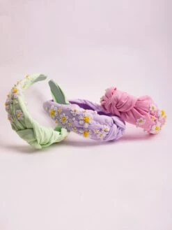 Seed Bead Daisy Flower Headband