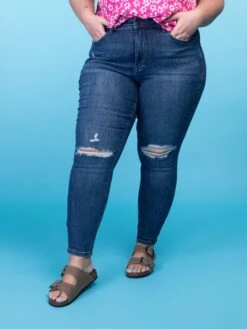 Judy Blue Mid Rise Tummy Control Destroy Skinny Jeans | 0-24 -Women Clothing Shop DmIBeG0YRFPg9INxeTd7Z4BthRDtHa9GZMBHbRjz 1