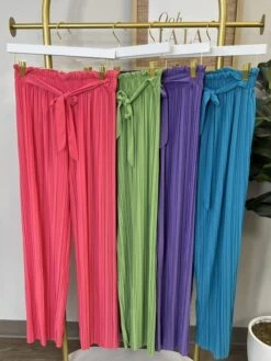 Pleated Wide Leg Pant W/ Self Tie| S - XL -Women Clothing Shop EPm2r9GWYTbAclGj1QJxqD9hghtAGOjZyJ9aN3Qv