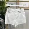 Raw Hem White Denim Shorts | S-XL *Final Sale*