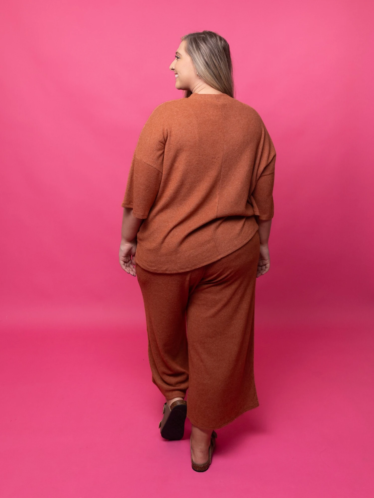 Ribbed Wide Leg Pants W/ Pockets | S-3XL SET W/ Sku47595 3 Ribbed Wide Leg Pants W/ Pockets | S-3XL SET W/ Sku47595 - Image 3