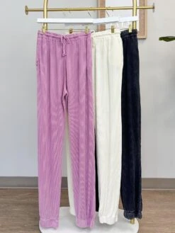 High Waist Waffle Knit Sweatpants | S-L SET