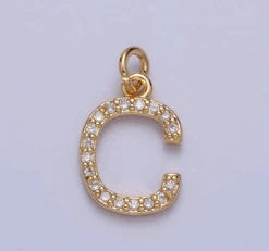 Crystal Dainty Initial Charm Charm Bar -Women Clothing Shop J3hTpwkyLVQbwXFYcro1BiJiqPA8jvJhgvy69UP9