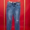 Mid-Rise Slim Fit Crop Jeans W/ Distressing | 0 - 15