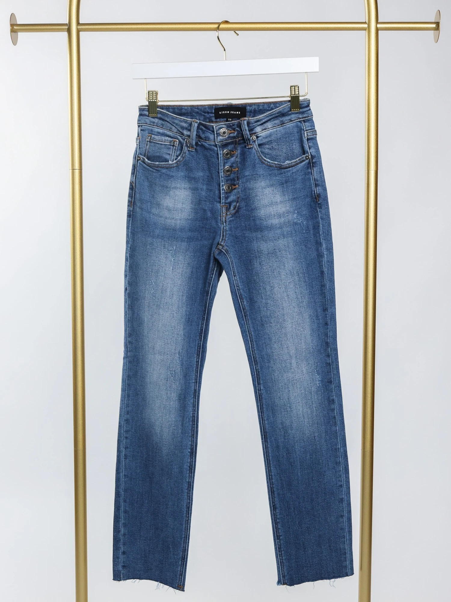 Risen Mid Rise Button Fly Relaxed Fit Skinny Jeans | 1 - 3X 1 Risen Mid Rise Button Fly Relaxed Fit Skinny Jeans | 1 - 3X