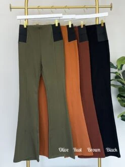 Fitted Ponte Flare Pants | S - L